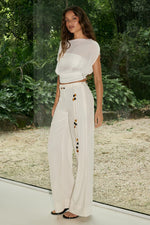 Load image into Gallery viewer, Carrine Wide Leg Pant - Cream
