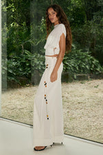 Load image into Gallery viewer, Carrine Boat Neck Top - Cream

