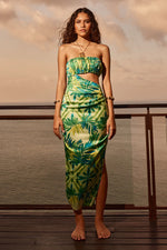 Load image into Gallery viewer, Posanto Midi Dress - Palm
