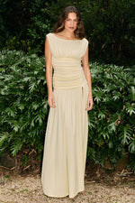 Load image into Gallery viewer, Iva Off Shoulder Maxi Dress - Cream
