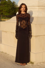 Load image into Gallery viewer, Larna Sleeved Maxi Dress - Black
