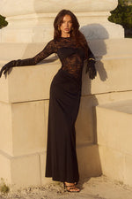 Load image into Gallery viewer, Larna Sleeved Maxi Dress - Black
