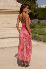 Load image into Gallery viewer, Emery Midi Flounce Skirt - Gaia Pink
