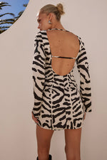 Load image into Gallery viewer, Vega Sleeved Mini Dress - Maja Black
