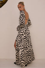 Load image into Gallery viewer, Monte Sleeved Maxi Dress - Maja Black
