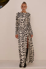 Load image into Gallery viewer, Monte Sleeved Maxi Dress - Maja Black
