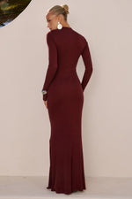 Load image into Gallery viewer, Petra Sleeved Maxi Dress - Wine
