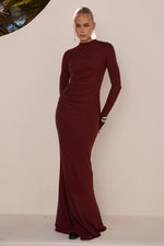 Load image into Gallery viewer, Petra Sleeved Maxi Dress - Wine
