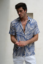 Load image into Gallery viewer, Chase Shirt - Blue Palm
