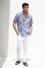 Load image into Gallery viewer, Chase Shirt - Blue Palm
