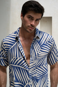 Chase Shirt - Blue Palm