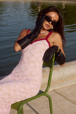 Load image into Gallery viewer, Sarta Lace Maxi Dress - Musk
