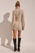 Load image into Gallery viewer, Katara Knit Mini Dress - Cream

