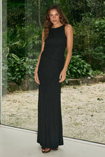 Load image into Gallery viewer, Anita Boat Neck Maxi Dress - Black
