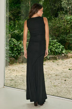 Load image into Gallery viewer, Anita Boat Neck Maxi Dress - Black
