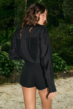 Load image into Gallery viewer, Isla High Waisted A-Line Short - Black
