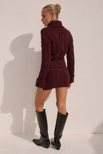 Load image into Gallery viewer, Vivienne Long Sleeve Knit Top - Wine
