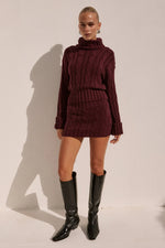 Load image into Gallery viewer, Vivienne Long Sleeve Knit Top - Wine
