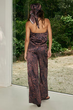 Load image into Gallery viewer, Kaeli Elasticated Palazzo Pant - Triana Choc
