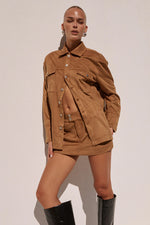 Load image into Gallery viewer, Monah Mini Skirt - Ochre
