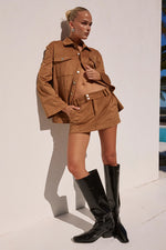 Load image into Gallery viewer, Monah Mini Skirt - Ochre
