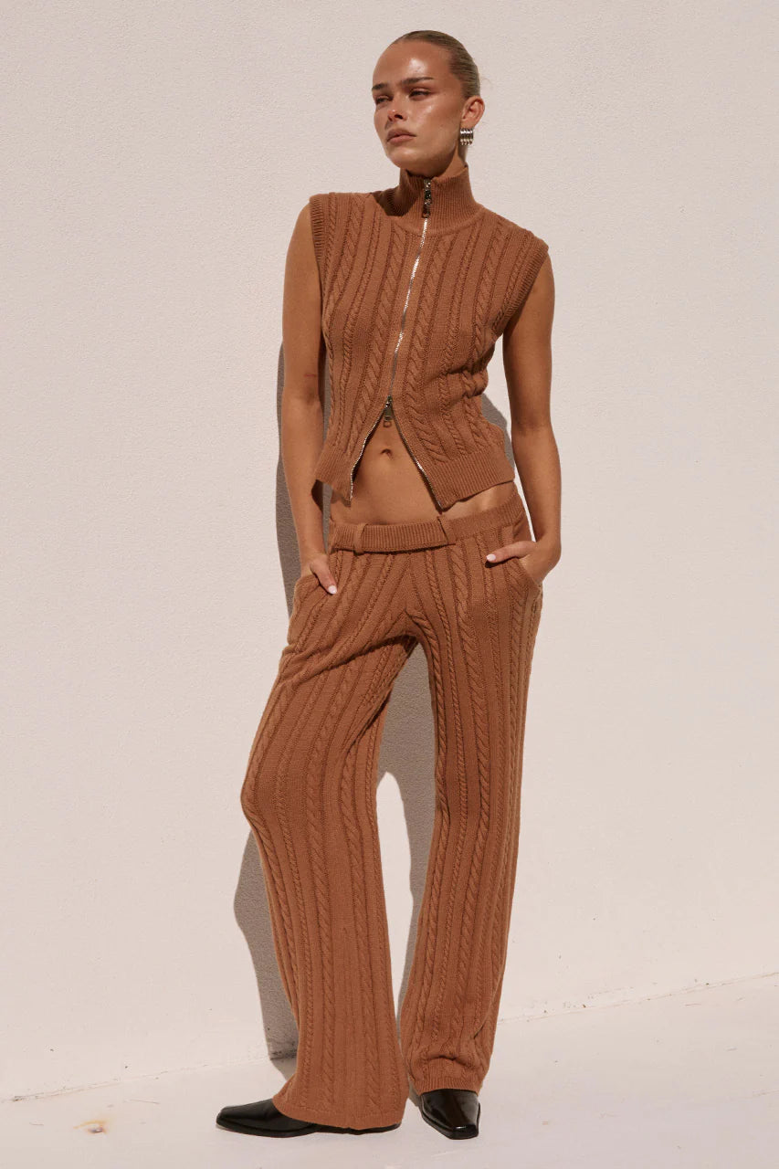 Camila Knit Top - Ochre