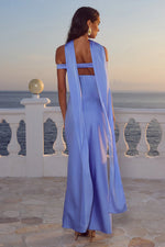 Load image into Gallery viewer, Raphaella Off Shoulder Maxi Dress - Bluebell
