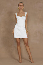 Load image into Gallery viewer, Oura Mini Dress - White
