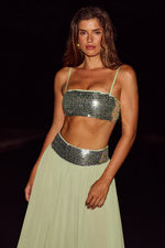 Load image into Gallery viewer, Luisa Seqin Crop Top - Fern
