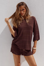 Load image into Gallery viewer, Samia Top - Chocolate
