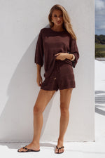 Load image into Gallery viewer, Samia Top - Chocolate
