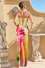 Load image into Gallery viewer, Jacinta Bustier Cut Out Maxi Dress - Banksia Flower
