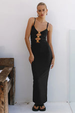 Load image into Gallery viewer, Normani Midi Dress - Black
