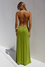Load image into Gallery viewer, Myla Braided Cut Out Maxi Dress - Kiwi
