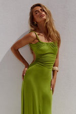 Load image into Gallery viewer, Myla Braided Cut Out Maxi Dress - Kiwi
