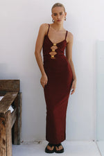 Load image into Gallery viewer, Normani Midi Dress - Chocolate
