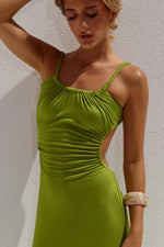 Load image into Gallery viewer, Myla Braided Cut Out Maxi Dress - Kiwi
