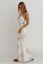 Load image into Gallery viewer, Arlette Halter Jumpsuit - Arlette Sand
