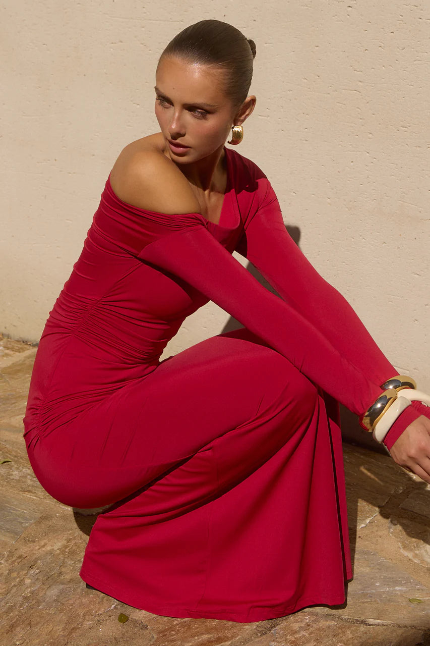 Vessa Maxi Dress - Red