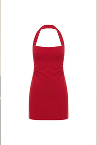 Franca Mini Dress - Cherry Red