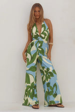 Load image into Gallery viewer, Arlette Halter Jumpsuit - Amoree Blue
