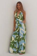Load image into Gallery viewer, Arlette Halter Jumpsuit - Amoree Blue
