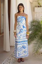 Load image into Gallery viewer, Louella Maxi Dress - Astley Blue
