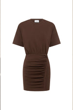 Load image into Gallery viewer, Taylor Mini Dress - Chocolate
