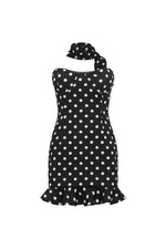 Load image into Gallery viewer, Blaine Mini Dress - Black Polka
