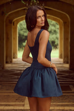 Load image into Gallery viewer, Adaline Mini Dress - Navy
