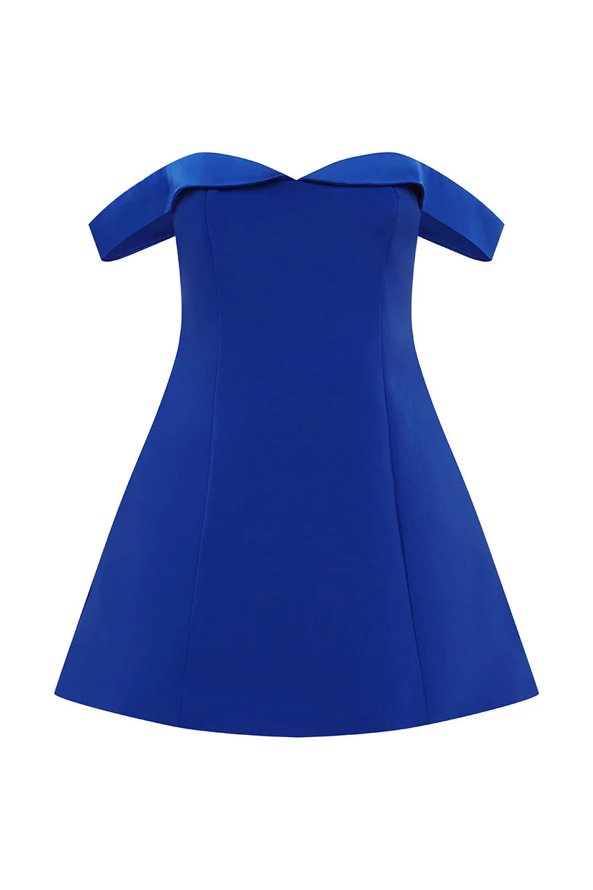 Ebony Mini Dress - Royal