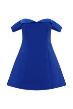 Load image into Gallery viewer, Ebony Mini Dress - Royal
