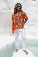 Load image into Gallery viewer, Jario Shirt - Leopard Rose
