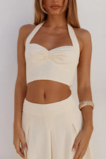Load image into Gallery viewer, Willow Sweetheart Halter Top - Butter
